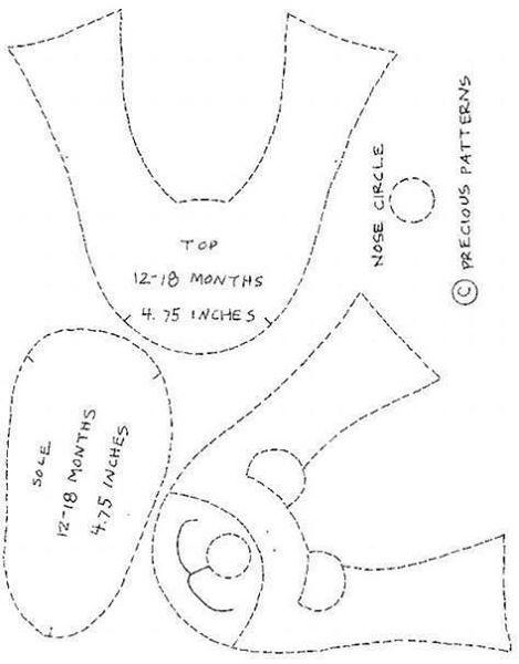 patrones de zapatos para bebé