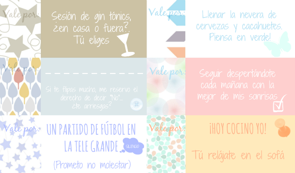 Vales para san Valentin