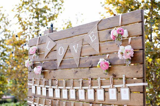 seating plan para una boda