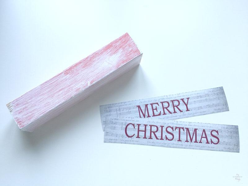 How to make Christmas decoration using scrap wood - Handmade Christmas blog hop