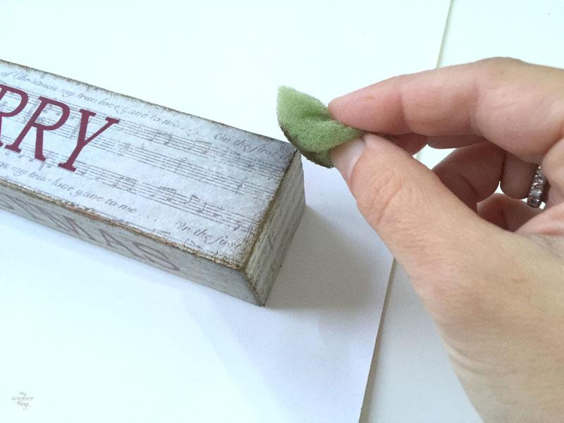 How to make Christmas decoration using scrap wood - Handmade Christmas blog hop