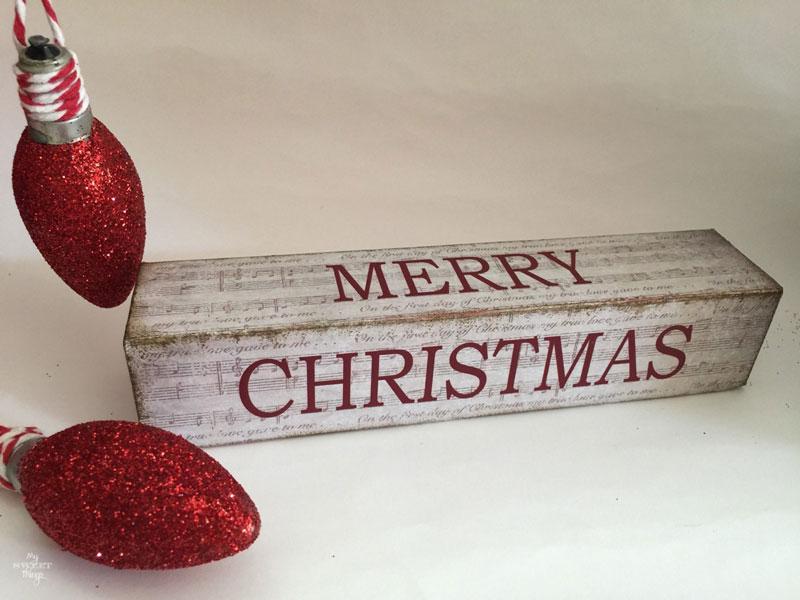 How to make Christmas decoration using scrap wood - Handmade Christmas blog hop