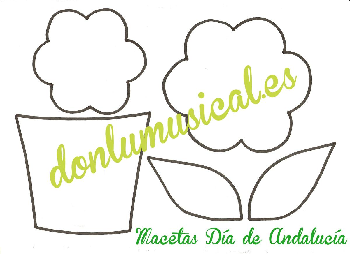 manualidades dia de andalucia flores macetas