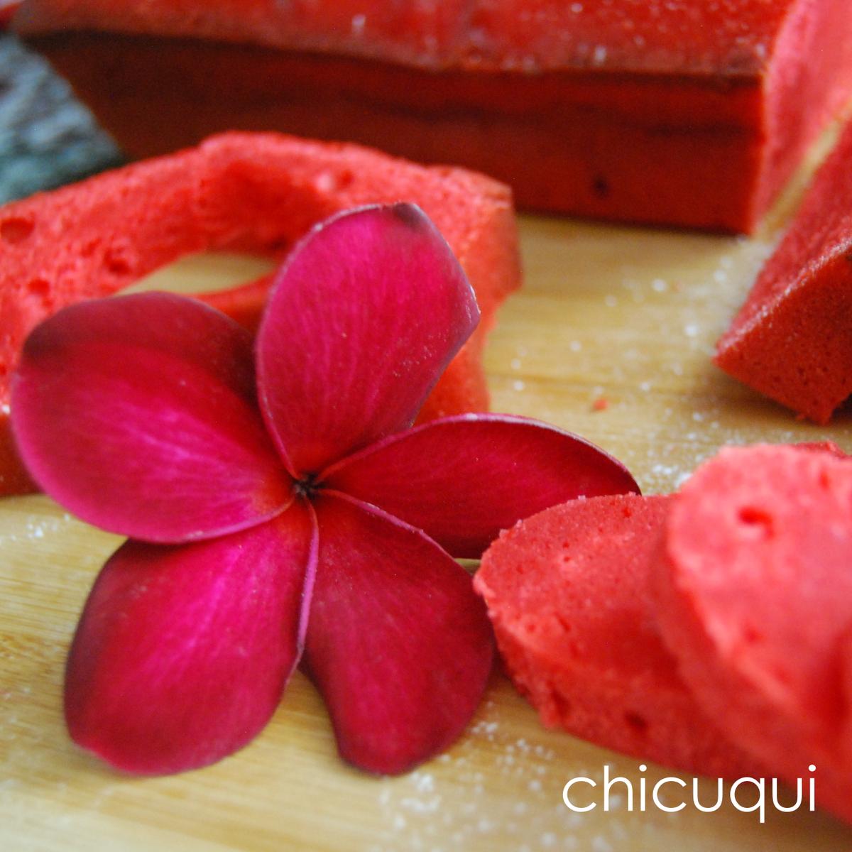 receta de bizcocho de yogur para San Valentín chicuqui.com