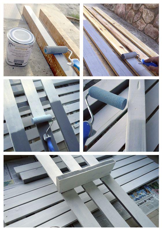 palet, reciclaje, chalkpaint