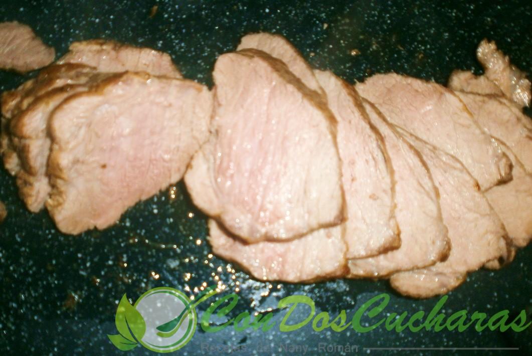 Presa iberica al horno con champiñones