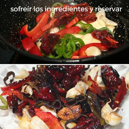 migas: sofreir-los-ingredientes-y-reservar