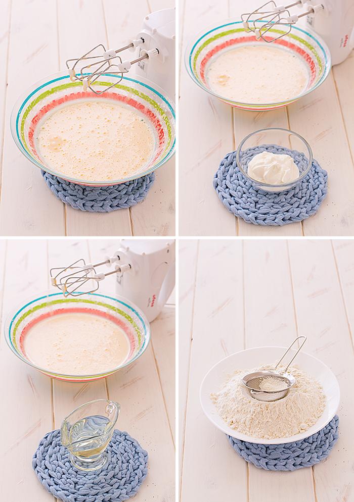 paso a paso bizcocho yogur