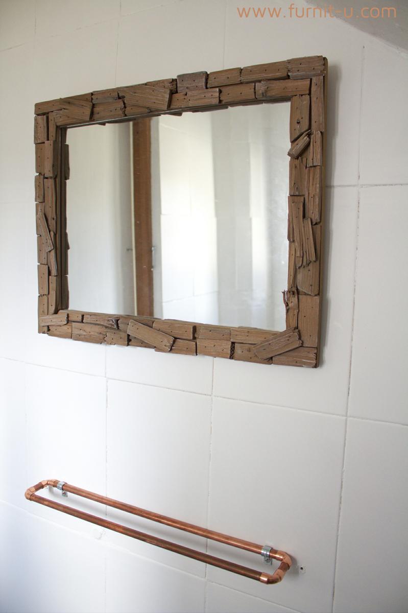 Accesorios de baño - Toallero DIY en cobre sin toalla