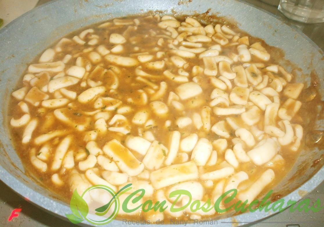 Calamares agridulces