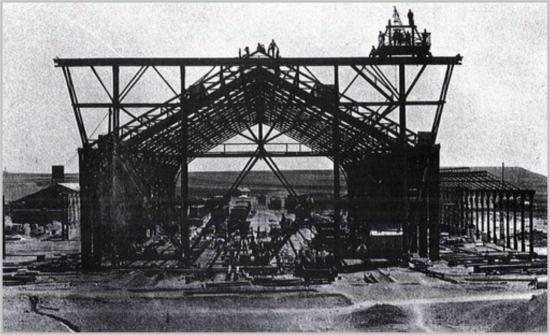Construcción de la Estación de Delicias