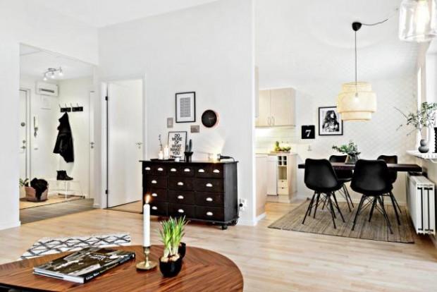 open space living room