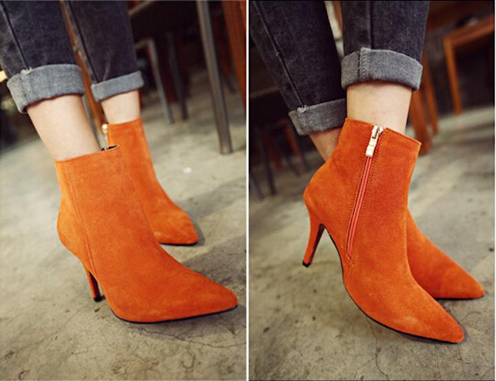 Zapatos color naranja para un look moderno | Belleza