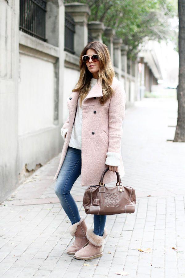 Un abrigo rosa y 4 looks | Belleza