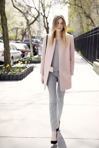 Dusty pink coat and 4 looks | Petite Girl