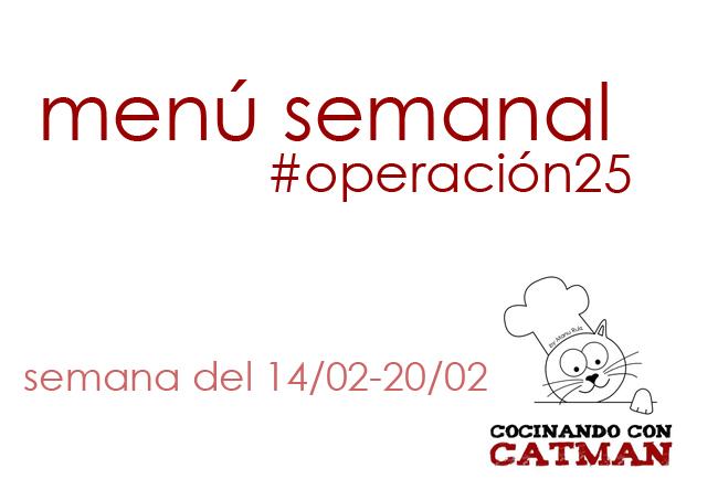 Menú Semanal -operación 25