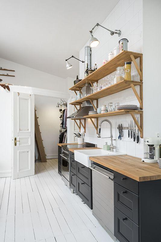 Flexos en la Cocina de Madera