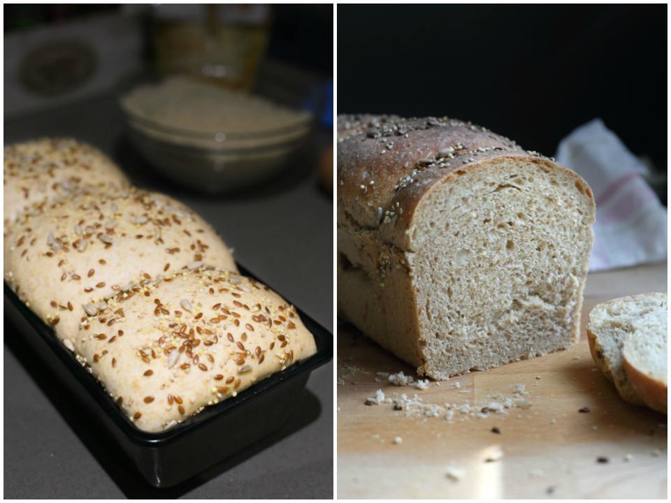 Pan de espelta en molde