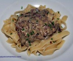 receta-de-pasta-con-setas-y-jamon-iberico