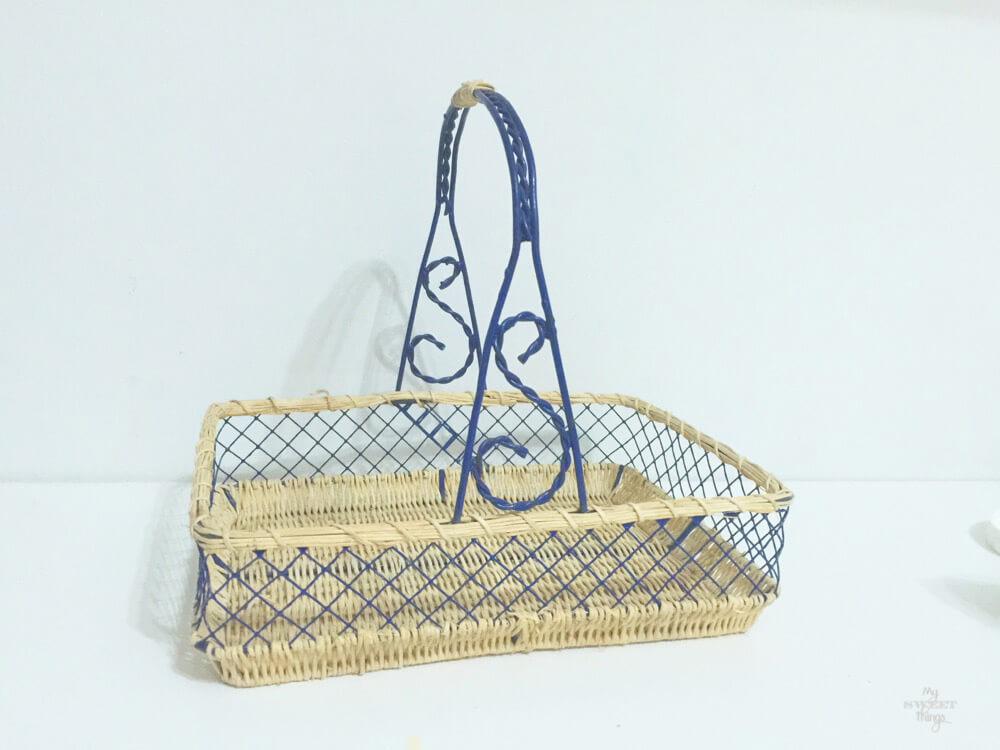 Reciclar una vieja cesta de mimbre usando un poco de chalk paint
