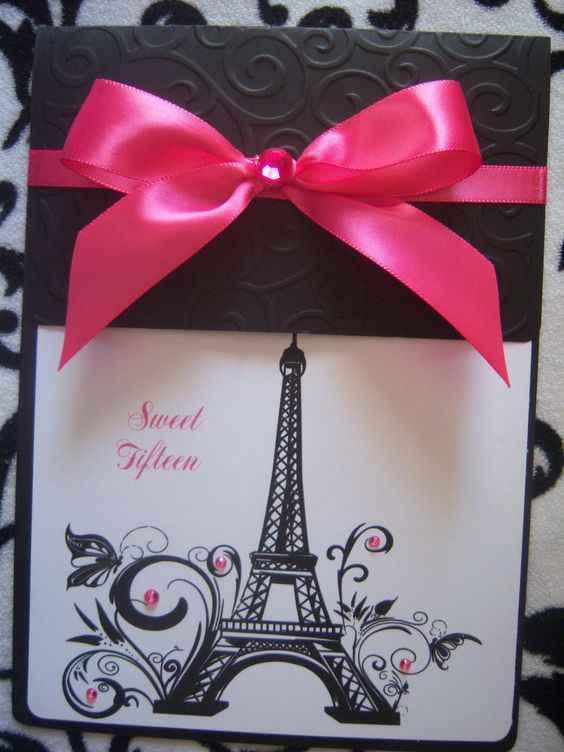 decoracion de invitacion de 15 años de paris (4)