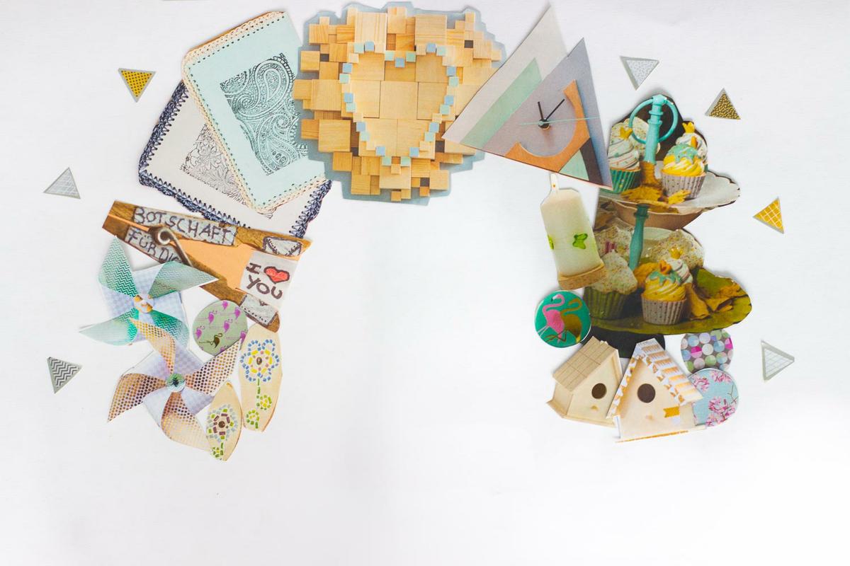 collage con recortes revistas