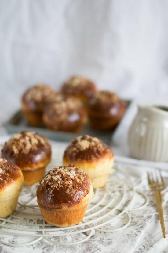 Brioche en porciones individuales.