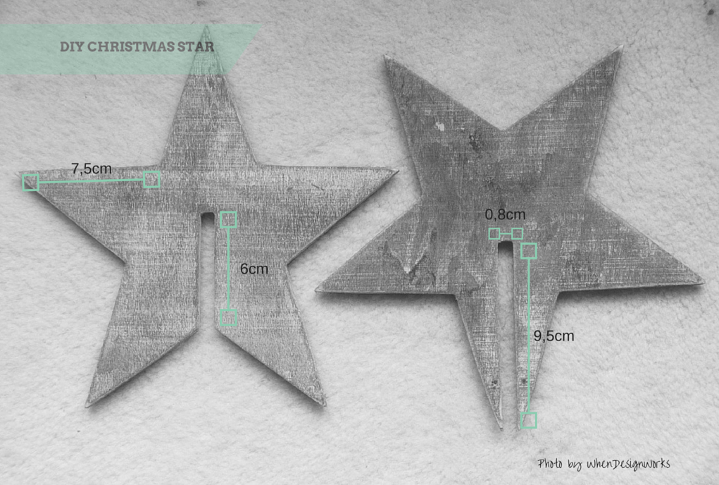 DIY Wooden Christmas star by WhenDesignWorks