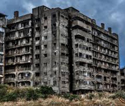 Isla-de-Hashima-edificios