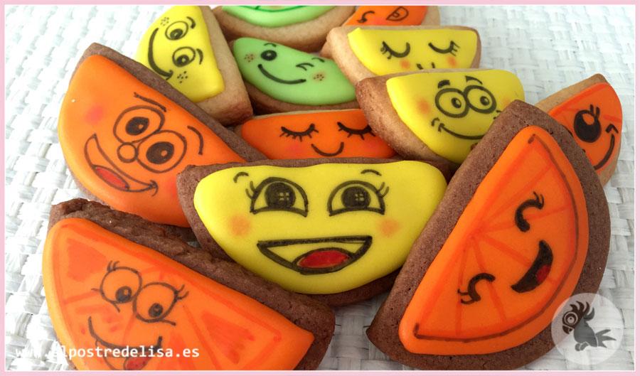 Galletas decoradas de Frutas