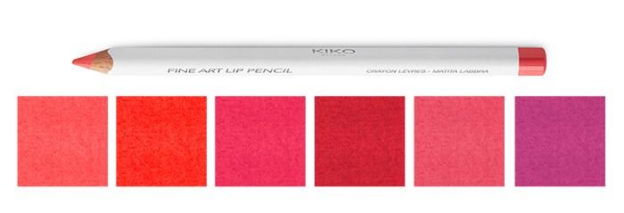 The Artist, nueva colección de Kiko Cosmetics, Fine art lip pencil