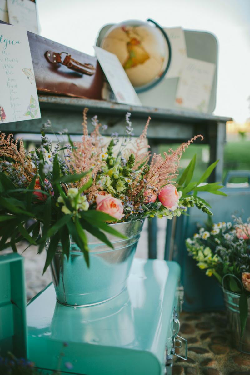 Decoración de boda rústica