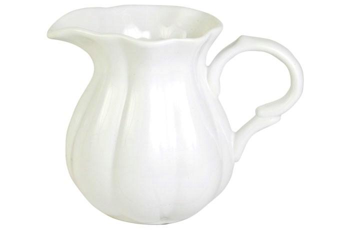 Lechera De Cerámica Blanca Iblaursen