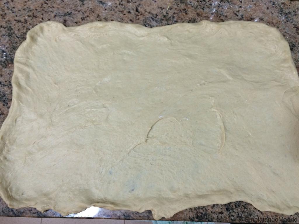 Extendiendo la masa en forma rectangular