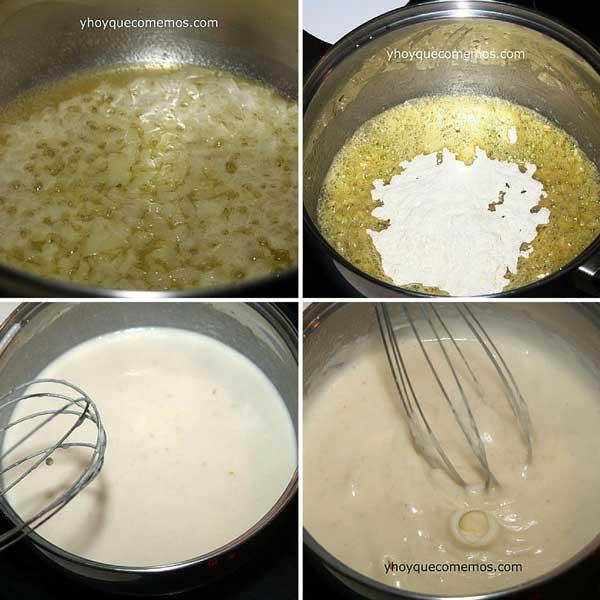 paso a paso salsa bechamel