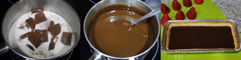 tarta de chocolate y fresas sin azúcar- 2