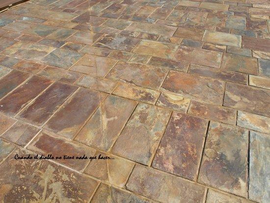 Detalle suelo terraza