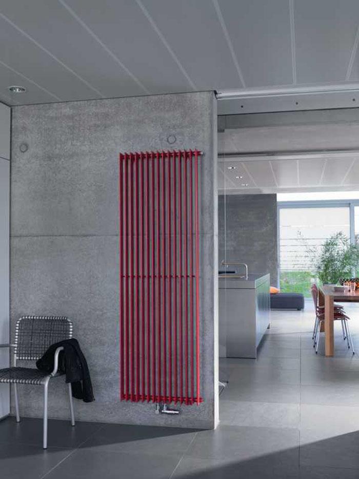 elegir radiadores de diseno zendher rojo