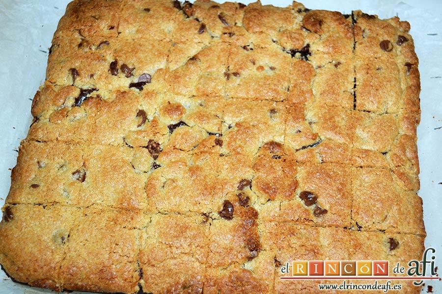 Brookies, cortar en porciones