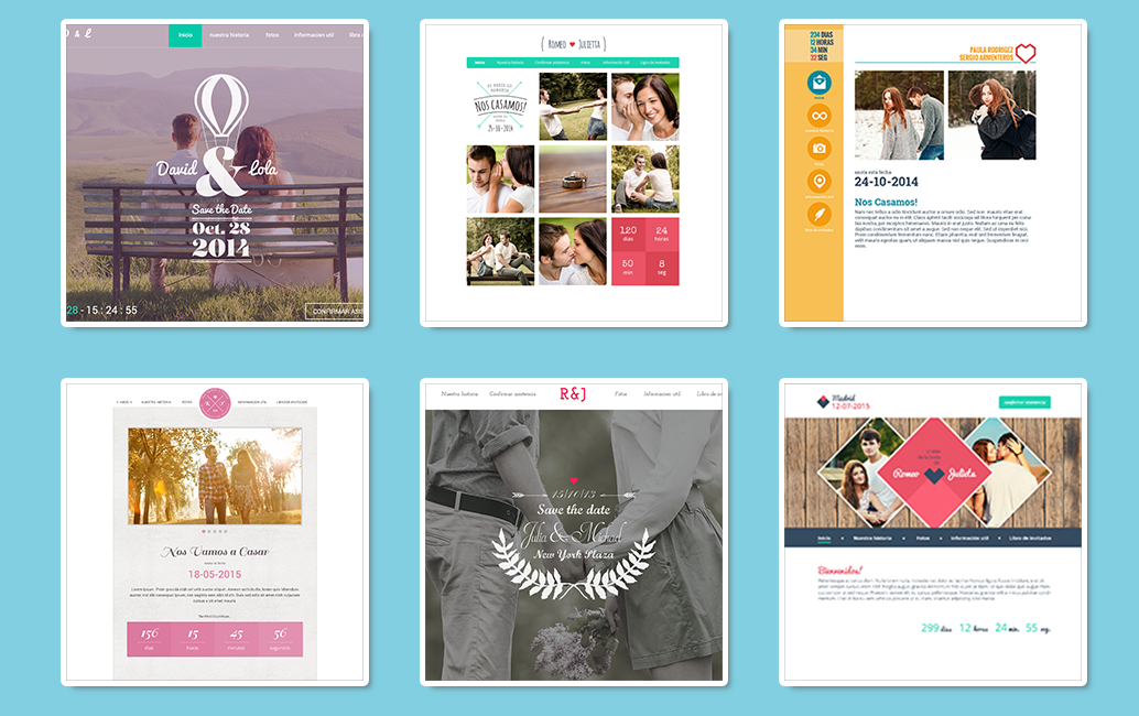 web para boda