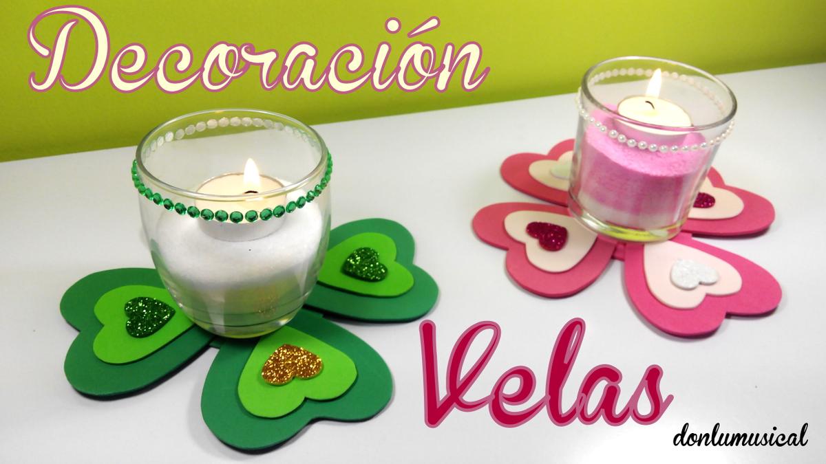 manualidades san valentin velas decoradas sal