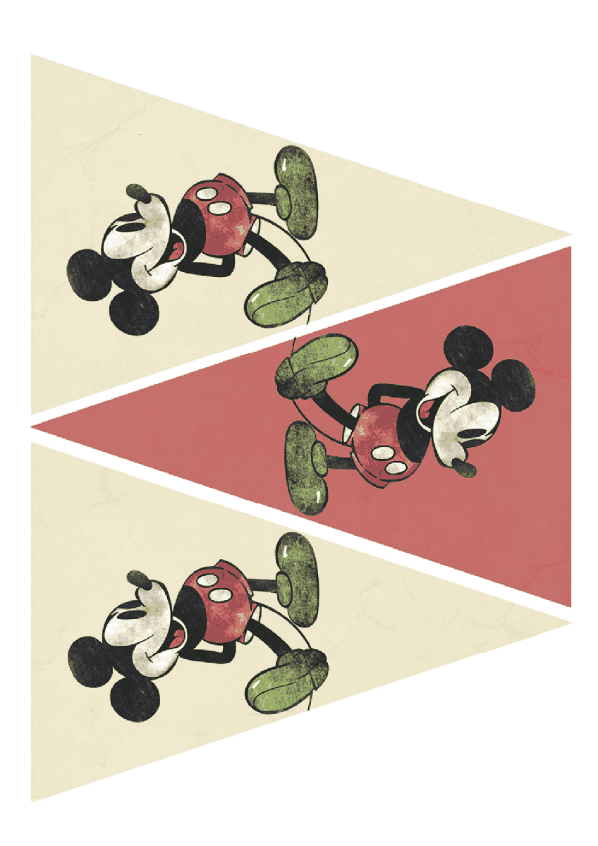 Ideas de imprimibles Mickey Mouse Vintage