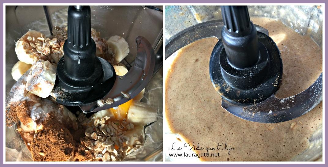 budin platano y avena - preparacion