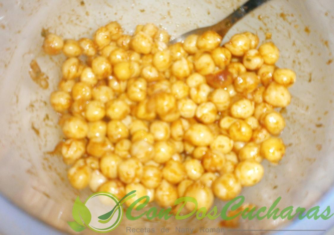 Snack de garbanzos dulce y salado