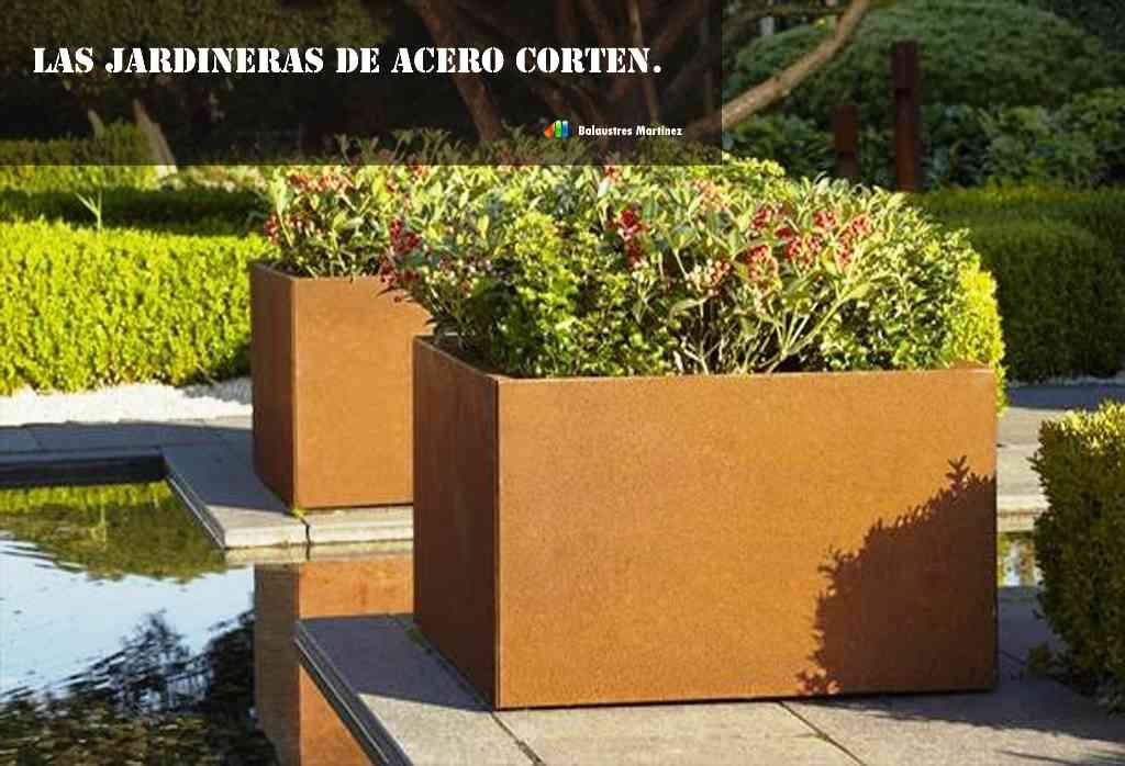 jardineras de acero corten