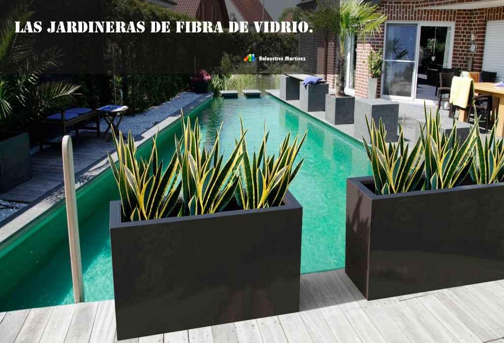 jardineras de fibra de vidrio