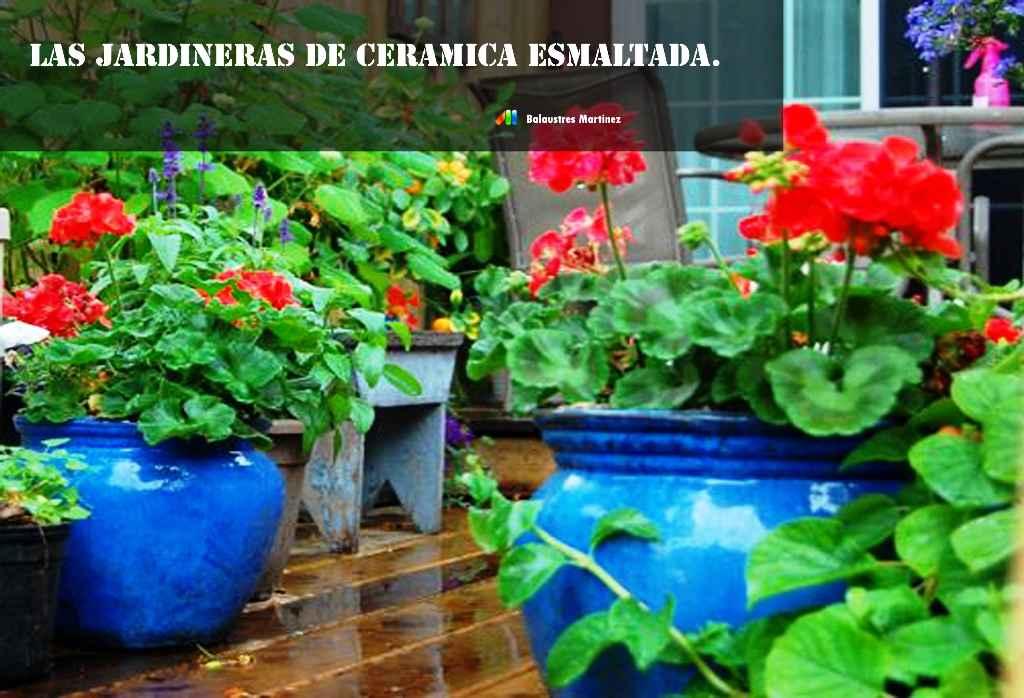jardineras de ceramica esmaltada