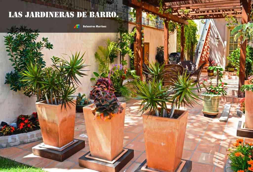 jardineras de barro