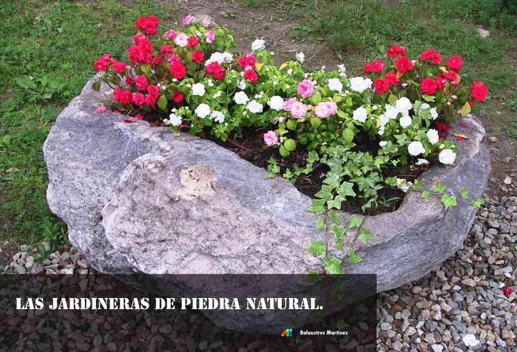 jardineras de piedra natural