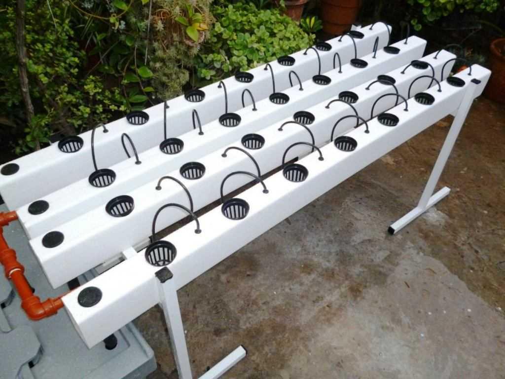 Sistema hidroponico por goteo